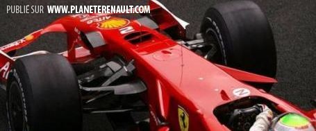 La Ferrari F2008, et son fameux nez troué.